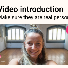 Video introduction - Get to know someone before going on a date